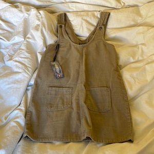 Vintage blue spice corduroy skirt overalls